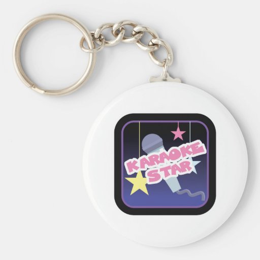 étoile de karaoke porte-clefs