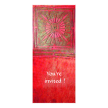 ÉTOILE de MATIN, rouge lumineux Invitation Personnalisable