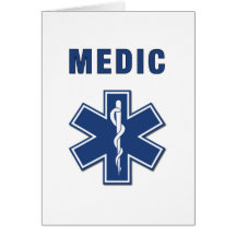 Étoile de médecin de la vie carte de vœux