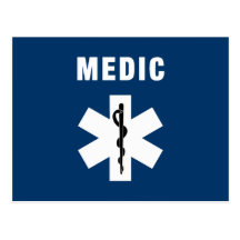 Étoile de médecin de la vie carte postale