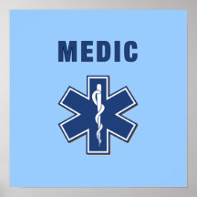 Étoile de médecin de la vie poster