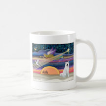 Étoile de Noël - Akita 1 (blanc) Tasse À Café