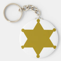 Étoile de shérif porte-clefs
