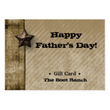 Étoile de Texas beige de denim de chèque-cadeau Modèles De Cartes De Visite