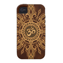 Étoile d'or de Brown Aum Coques Case-Mate iPhone 4