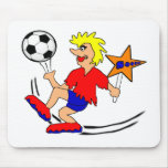 Étoile du football tapis de souris