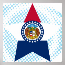 Étoile du Missouri Posters