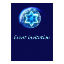 Étoile encerclée invitations personnalisées