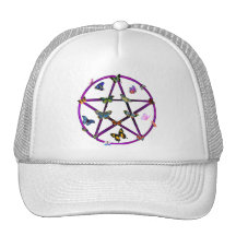 Étoile et papillons de Wiccan Casquette De Camionneur