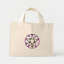 Étoile et papillons de Wiccan Sac Fourre-tout
