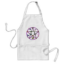 Étoile et papillons de Wiccan Tabliers