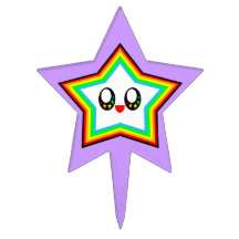 Étoile heureuse d'arc-en-ciel de Kawaii
