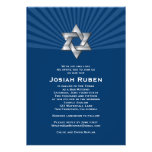 Étoile juive argentée de Josiah d'invitation de Mi