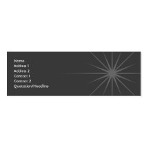 Étoile - maigre modèles de cartes de visite