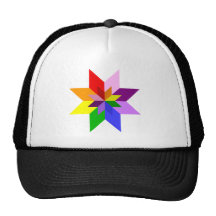 Étoile multicolore : Huit points : Casquette De Camionneur