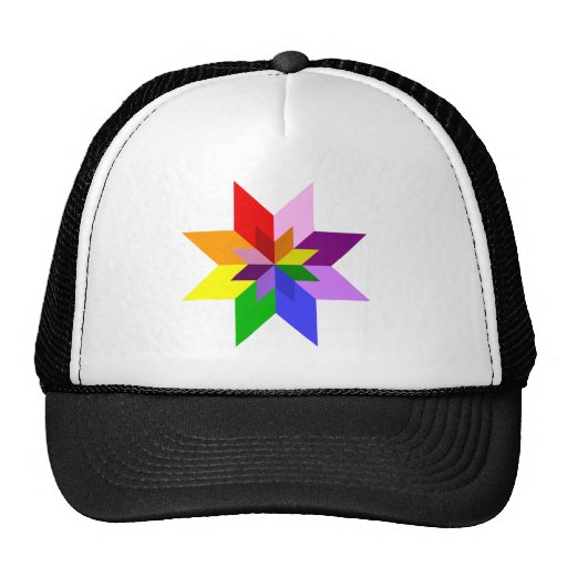 Étoile multicolore : Huit points : Casquette De Camionneur