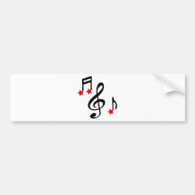 étoile-musique autocollants pour voiture