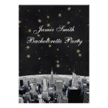 Étoile noire gravée à l'eau-forte Bachelorette V d invitations