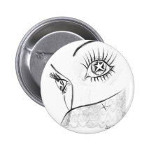 Étoilé observé badge avec épingle