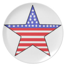 Étoile patriotique assiettes