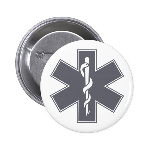 Étoile pourpre grise noire verte de l'infirmière S Badges Avec Agrafe