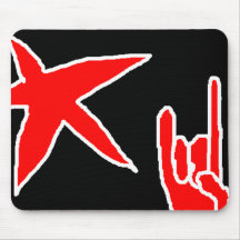 Étoile punk tapis de souris