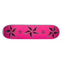 Étoile rose plateaux de skate