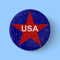 Étoile rouge affligée par KRW Etats-Unis badges publicitaires