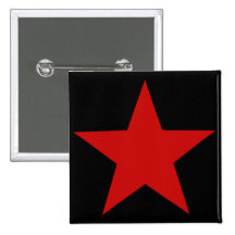 Étoile rouge badges avec agrafe