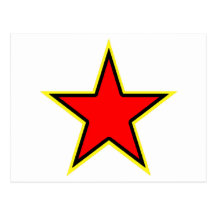 Étoile rouge communiste cartes postales