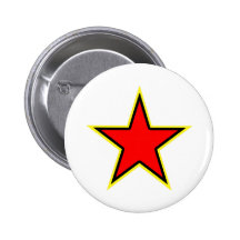 Étoile rouge communiste pin's avec agrafe