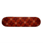 étoile rouge et motif croisé planches à roulettes