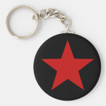 Étoile rouge porte-clé