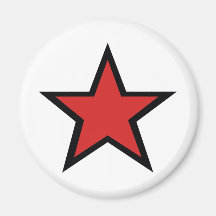 Étoile rouge ! Productcs rouges frais d'étoile ! Aimant