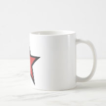 Étoile rouge ! Productcs rouges frais d'étoile ! Tasses À Café