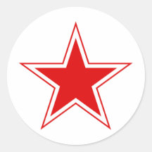 Étoile rouge russe autocollants