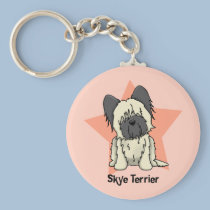 Étoile Skye Terrier de Kawaii porte-clés