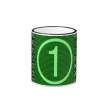 Étoile superbe NumberOne de fan verte Tasse À Café