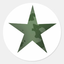 Étoile verte adhésif