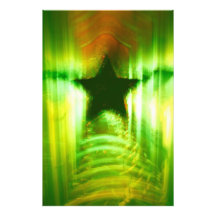 Étoile verte de Noël Photo D’art