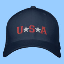 Étoiles blanches de KRW et bleues rouges des Etats casquettes brodées