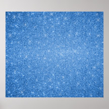 Étoiles bleues de scintillement affiches