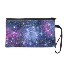 Étoiles de galaxie pochette avec dragonne