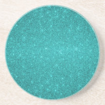Étoiles de scintillement de turquoise dessous de verres