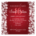 Étoiles d'éblouissement de partie de sweet sixteen invitations
