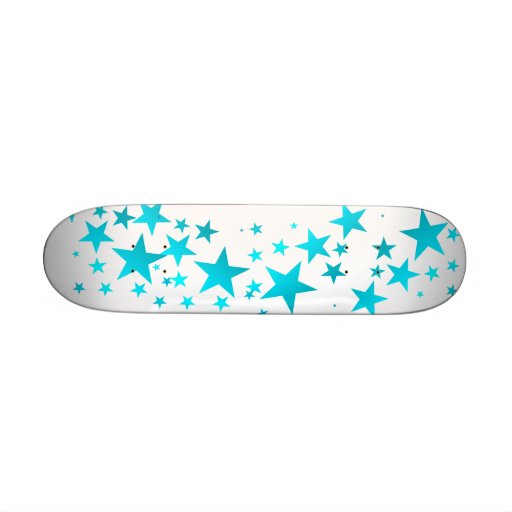 ÉTOILES D'OMG ! ! ! TURQ/WHT PLANCHE À ROULETTE