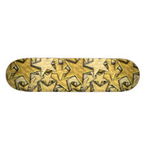 Étoiles d'or skateboards personnalisables