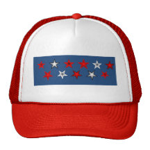 Étoiles du chapeau 06.18.1 rouges/blanc casquette