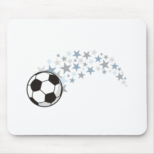 Étoiles du football tapis de souris