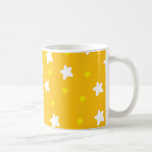 Étoiles heureuses oranges mugs